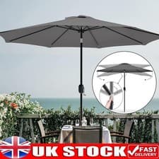 Image of 3M Large  Garden Parasol  Sun Shade Canopy Outdoor Patio Umbrella Crank Tilt ~