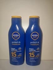 Image of NIVEA Sun Lotion SPF15 Protect Moisture - 200ml (Pack of 2)