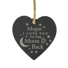 Image of I Love You To The Moon And Back Personalised Gift For Mum Dad Partner Birthday