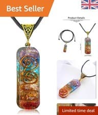 Image of Elegant 7 Chakra Necklace: Handcrafted Crystal Pendant for Spiritual Balance