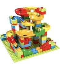 Image of 168PCs Marble Run Race Construction Maze Ball Track Building Block Kids Toy