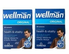 Image of 2 x NEW Vitabiotics Wellman Original Multi Vitamin Minerals for Men 30's