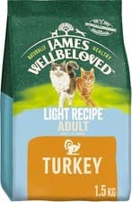 Image of James Wellbeloved Adult Light Turkey 1.5 kg Bag, Hypoallergenic Dry Cat Food