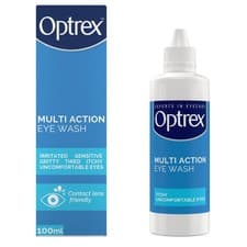 Image of Optrex Multi Action Eye Wash 100 ml for Gentle and Effective Relief Itchy