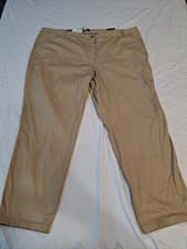 Image of Talbots Wide Leg Pants Relaxed Chino 22W Stretch Minimal Career Below Waist NWT