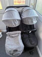 Image of Ickle Bubba Venus Max Double Stroller - Space Grey