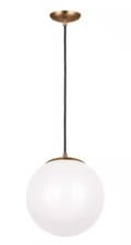 Image of Generation Lighting Leo Hanging Globe 12" 14W Integrated LED Pendant 602293S-848