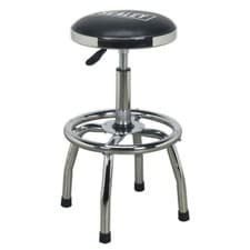 Image of Sealey SCR17 Workshop Stool Heavy-Duty Pneumatic Adjustable Height Swivel Seat