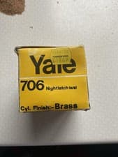 Image of Yale No 706 Traditional Door Lock Narrow Cyl Fin, PB Body
