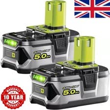 Image of 2X 18V 5.0Ah Genuine Lithium Battery For Ryobi P108 ONE+ Plus RB18L40 RB18L50