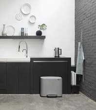 Image of Brabantia Bo Pedal Bin 36L - Mineral Concrete Grey - New in Box - B Stock