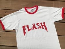 Image of FLASH GORDON 80's RETRO RINGER T SHIRT FANCY DRESS M-XL