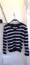Image of (NEW) Ralph Lauren Cable Knit V Neck size small