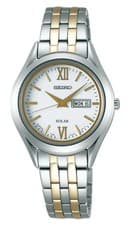 Image of Seiko Selection STPX033 Solar White Dial Stainless Steel Ladies Watch