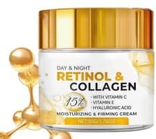 Image of Retinol Collagen Cream Face Lift Moisturiser Anti Wrinkle Firming & Plumping