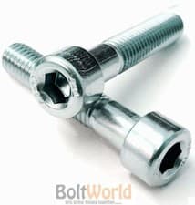 Image of M5 / 5mm GRADE 12.9 ZINC SOCKET CAP SCREWS, ALLEN KEY BOLTS HEX HEAD DIN 912