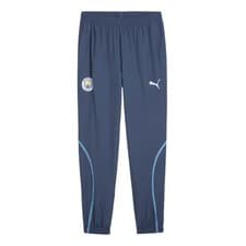 Image of Mens Football Pre Match Woven Pants Navy 2024-2025 Manchester City Sport Bottoms