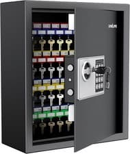 Image of Uniclife 70 Position Key Cabinet with Combination & Key Lock Wall Mounted Key Or