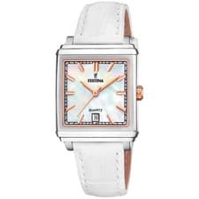 Image of FESTINA F20682/1 Ladies Stainless Steel Case Leather Strap Date 2 Year Warranty