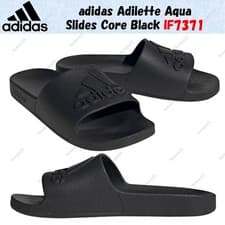 Image of adidas Adilette Aqua Slides Core Black IF7371 Men's Size