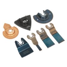 Image of Sealey SMTS7 Multi-Tool All-Purpose Blade Set 7pc