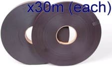 Image of Self Adhesive Magnetic Tape 12mm x 1m 5m 10m 30m Side B Side A or Both - UK Made