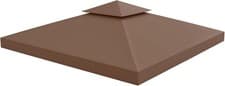 Image of Outsunny 3 x 3(m) Gazebo Canopy Replacement Cover 2-Tier Roof Top Spare Part Dee