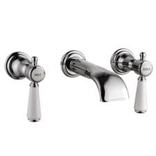 Image of Wall Mounted Chrome Basin Mixer Tap - Helston BeBa_27769