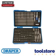 Image of Draper 82398 127 Piece Magnetic Security Screwdriver Bit Holder Set With Case