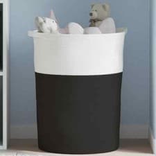 Image of  Storage Basket Black and White Ø49x65  F7A7