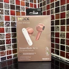 Image of Mixx StreamBuds Air 4 True Wireless Earbuds Rose Gold 18HR Sealed