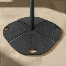 Image of 14kg Parasol Base Umbrella Stand Patio Garden Heavy Duty Weighted Black Outdoor