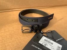 Image of Emporio Armani Womens Denim  Belt Blue 95cm(fits 36-38”)2.5cm Width New RRP £135