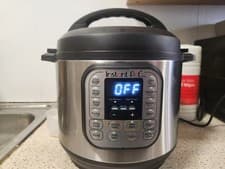 Image of Instant Pot Duo Gourmet 9-in-1 5.7L Multi Pressure Cooker - Silver/Black