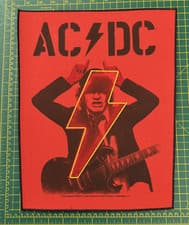 Image of AC/DC Pwr Up Angus Large Printed Sew On Back Patch Officially Licensed