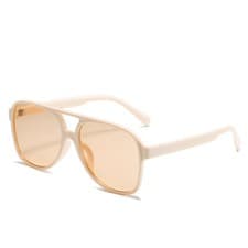 Image of Retro Double Bridges Square Sunglasses Sunnies Gradient Shades Flat Top Eyewear