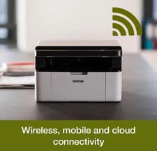 Image of Brother DCP-1610W Mono Laser Wireless All-in-One A4 WiFi USB-Compact Printer New