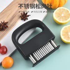 Image of 48-Blade Stainless Steel Meat Tenderizer for Beef Steak Chicken Kitchen Tool