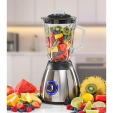 Image of Daewoo 500W Smoothie Blender 1.5L Glass Jug Stainless Steel + Grinder Mill