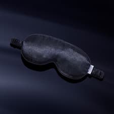 Image of Brushworks Satin Sleep Eye Mask in Iconic Blue