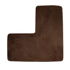 Image of L-Shaped Bath Mat Corner Shower Mat Supersoft Absorbent Carpet Non-slip Mat