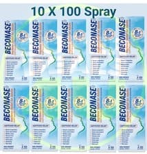 Image of Beconase 8 In 1 Hayfever Relief/Congestion Relief Nasal Spray 10 X  100 Sprays