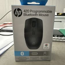 Image of HP 420 Programmable Bluetooth Mouse. Black. Multi Surface. Swift Pair 3 Devices.