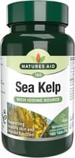 Image of Natures Aid Sea Kelp 187mg – 180 Vegan Tablets – High Strength Iodine... 