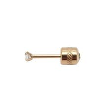 Image of Solid 18K Rose Gold Filled Hypoallergenic Cubic Zirconia CZ Stud Post Earrings