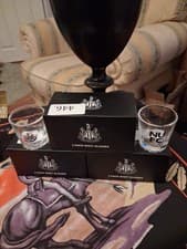 Image of Brand New In Boxes, 3x2 Newcastle United Fc Shot Glasses, 6 In Total