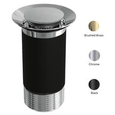 Image of Bathroom Round Click-Clack Unslotted Basin Waste without Overflow - Top Fix