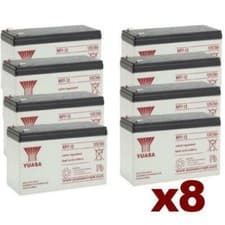 Image of 8 x Yuasa NP7-12 Rechargeable 12v 7Ah Battery Pack Of 8 x Batteries
