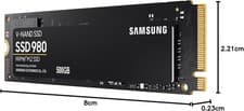 Image of Samsung 980 500 GB PCIe 3.0 (up to 3500mbs) NVMe M.2 Internal Solid State Drive