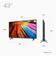 Image of LG 43UR80006LJ 43" 4K Ultra HD HDR LED Smart TV
